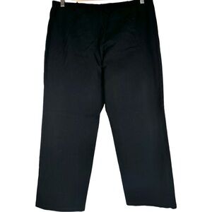 Eileen Fisher Black Ponte Straight Leg Stretch Pull-On Pants Women’s Size Large